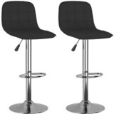 Furnova Barski stolčki 2 kosa črno blago, (21949011) | Shoptok.si