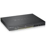 Zyxel Switch 24x1000Mbps (24xPOE) + 4xGigabit kombinirani SFP+, upravljivo metalno kućište, rack (24GbE POE priključak), XGS1930-28HP- | shoptok.hr