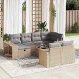  11-dijelni set vrtnih sofa od poliratana s jastucima bež | shoptok.hr