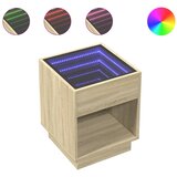  Noćni ormarić s beskonačnim LED boja hrasta sonome 40x40x50 cm | shoptok.hr