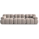 Micadoni Home bež žametna sedežna garnitura 282 cm bellis – | Shoptok.si
