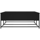  Stolić za kavu crni 100x99x40 cm od konstruiranog drva | Shoptok.si
