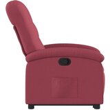  Naslonjač na podizanje od tkanine crvena boja vina | shoptok.hr