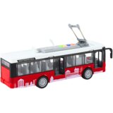  Trolejbus za igru u omjeru1:16 sa zvučnim i svjetlosnim efektima - crveni | shoptok.hr