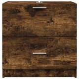 Ormarić za umivaonik boja dimljenog hrasta 59x37x59 cm drveni | shoptok.hr