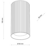 SPOT svetlo TUNE S 1xGU10/10W/230V 10 cm braon | Eponuda.com