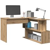  Kutni stol obrtnički hrast 200,5x50x76 cm konstruirano drvo | shoptok.hr