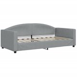 Dnevni krevet s madracem svjetlosivi 90 x 190 cm od tkanine | shoptok.hr
