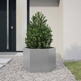vidaXL Vrtno korito šestkotnik 69x60x45 cm pocinkano jeklo Cene
