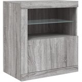  Komoda s LED svjetlima boja sivog hrasta 283x37x67 cm | shoptok.hr