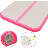  Napihljiva gimnastična podloga s tlačilko 600x100x10 cm modra | Shoptok.si