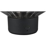Tri O Črna/siva LED zatemnitvena namizna svetilka s steklenim senčnikom (višina 19,5 cm) Lord – | Shoptok.si