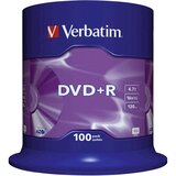 Verbatim DVD+R, 4.7 GB, 16x, 100 komada Cijene