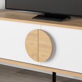 Marckeric Bijela/u prirodnoj boji TV komoda u dekoru hrasta 180x51 cm Vae – | shoptok.hr