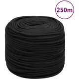 vidaXL Vrv za čoln popolnoma črna 6 mm 250 m polipropilen Cene