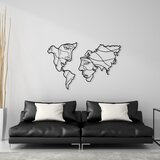 Opviq zidna dekoracija Suret, 139x89 cm, 1.2mm, Crna | ePonuda.com