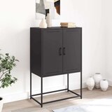 vidaXL Visoka komoda crna 68,5 x 38,5 x 107 cm čelična | shoptok.hr