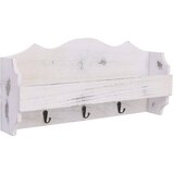 vidaXL 284231 Wall Mounted Coat Rack White 50x10x23 cm Wood | shoptok.hr