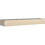  Cvetlično korito Slonokoščena 385 x 100 x 45 cm Cinkana jeklena, (5000207759) | Shoptok.si