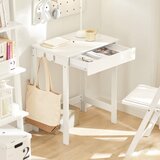 SoBuy domača pisarniška računalniška miza bele barve v skandinavskem slogu, (20815246) | Shoptok.si