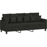  3-dijelni set sofa s jastucima crni od tkanine | shoptok.hr