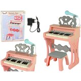Lean_Toys Otroški električni klavir roza s stolom 25 tipk | Shoptok.si
