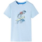 vidaXL Otroška majica s kratkimi rokavi svetlo modra 128 | Shoptok.si