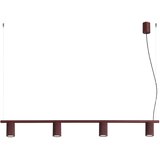 Sollux Lighting Lestenec KARBON 4 burgund, (5000352264) | Shoptok.si