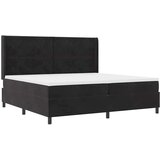 Box spring krevet s uzglavljem Crna 200 x 200 cm Baršun | shoptok.hr