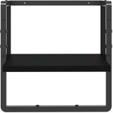  Zidna polica s prečkom crna 30x25x30 cm | Eponuda.com