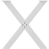 vidaXL noge za blagovaonski stol u obliku slova x 2 kom bijele | shoptok.hr