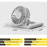 Venisymlis Prenosni Usb Osebni Ventilator S 3 Hitrostmi (Siv), Primeren Za Notranjo In Zunanjo Uporabo, (22070301) | Shoptok.si