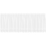  Čipkasta zavjesa sa zavjesama Bijelo 100 x 400 cm Poliester | shoptok.hr