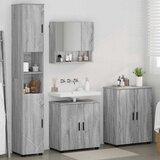  Set namještaja za kupaonicu 4 kom. Siva Sonoma 61 x 35 x 64 cm | shoptok.hr