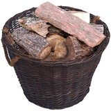  3-dijelni set košara za drva za ogrjev tamnosmeđi od vrbe | shoptok.hr