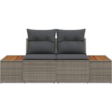  Vrtni kauč Siva 184 x 62 x 85cm poliratan | shoptok.hr
