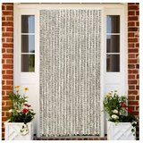  Zavesa proti mrčesu svetlo in temno siva 56x185 cm šenilja | Shoptok.si
