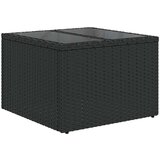  9-dijelni set vrtnih sofa s jastucima crni od poliratana | shoptok.hr