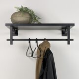 Spinder Design Crna metalna zidna vješalica s policom Simplon – | shoptok.hr