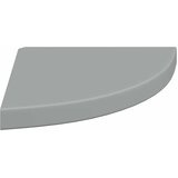  Plutajuća kutna polica siva 35 x 35 x 3,8 cm MDF | shoptok.hr
