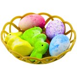  Easter Decorations In Basket Bunnies Eggs Carrot 6pcs | Shoptok.si