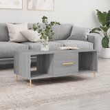 vidaXL Klubska mizica siva sonoma 102x50x40 cm inženirski les Cene