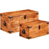  Set Škrinja za Pohranu 2 kom Mango Drvo | Eponuda.com