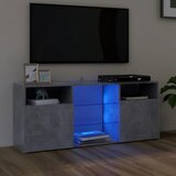 vidaXL TV omarica z LED lučkami betonsko siva 120x30x50 cm Cene