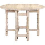  Jedilna miza okrogla 110x76 cm trden mangov les, (20711237) | Shoptok.si