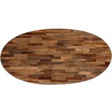 vidaXL stolić za kavu od masivne obnovljene tikovine ovalni 120 x 60 x 30 cm | shoptok.hr