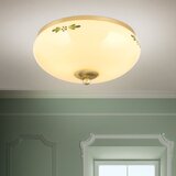 Orion dl 7-673 - plafonska svetiljka landhaus 2xE27/60W/230V prečnik 28 cm mesing/bež | Eponuda.com