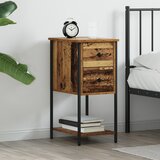 vidaXL Noćni ormar s ladicama Staro drvo 32 x 42 x 70 cm Cijene