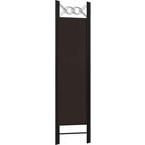 vidaXL Sobna pregrada s 3 panela smeđa 120 x 180 cm | shoptok.hr