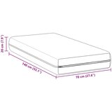  Madrac Bijeli 70 x 140 cm Pocket opruga | shoptok.hr
